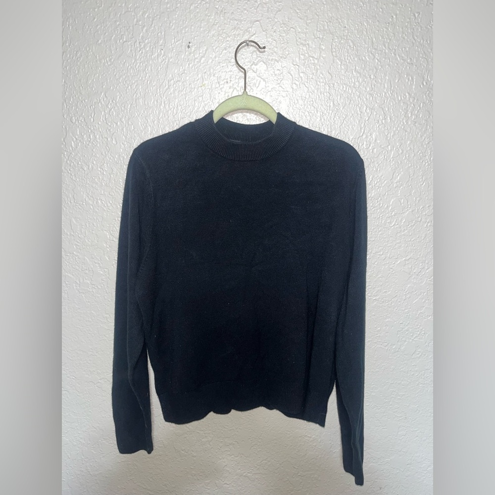 Sag Harbor Black Knit Top